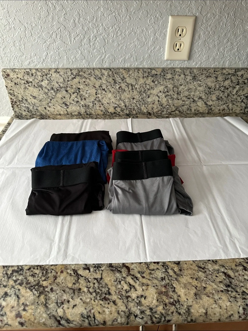 Athletic Works Men's Boxer Briefs Pack - Black, Blue, Red, Gray